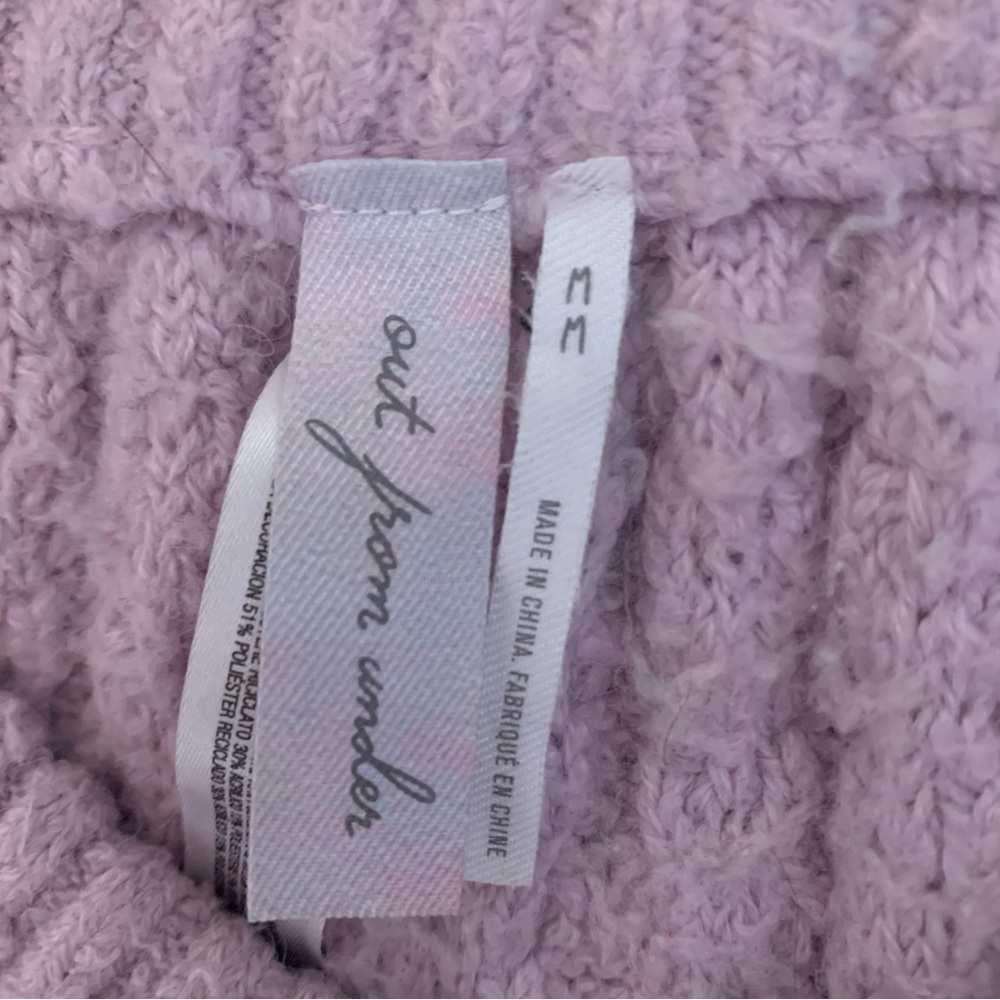 Urban Outfitters Purple Out From Under Mina Cable Knit Pant M - Picture 3 of 16